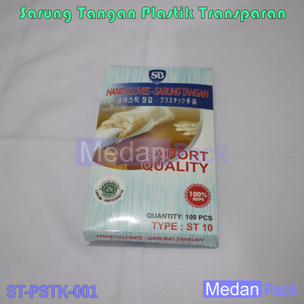 Sarung Tangan Plastik Dengan Kotak | Medan Pack