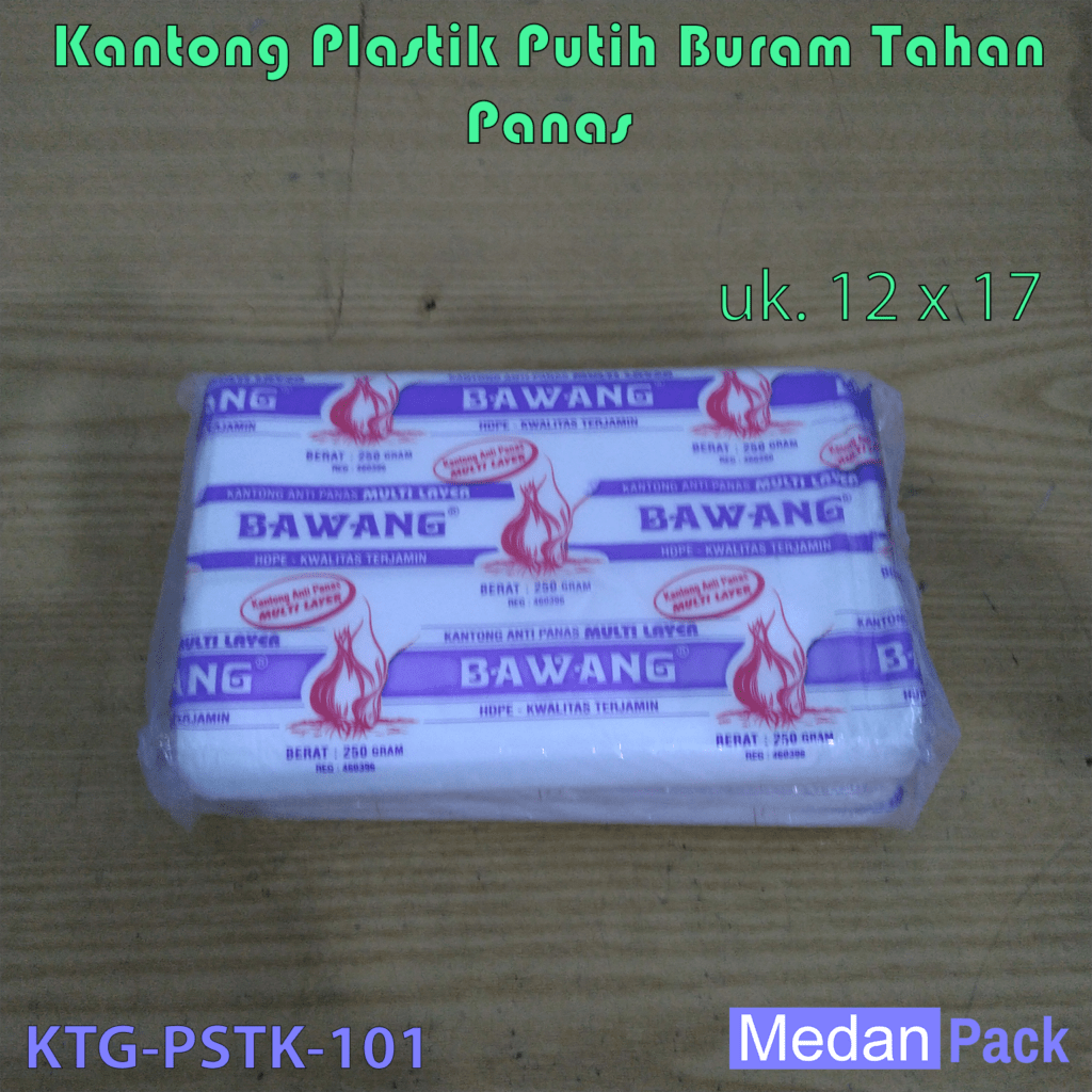 Kantong Plastik Buram HD Bawang uk 12 x 17 | Medan Pack