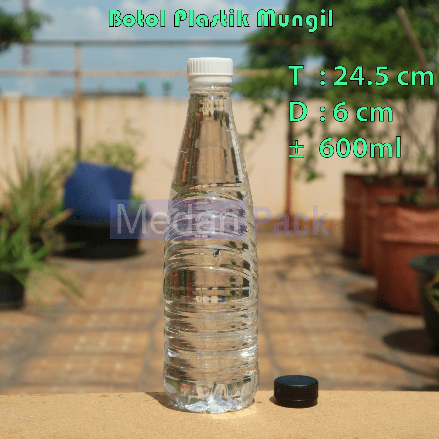 Botol Plastik Mungil 600 ml – Medan Pack
